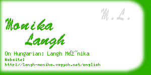 monika langh business card